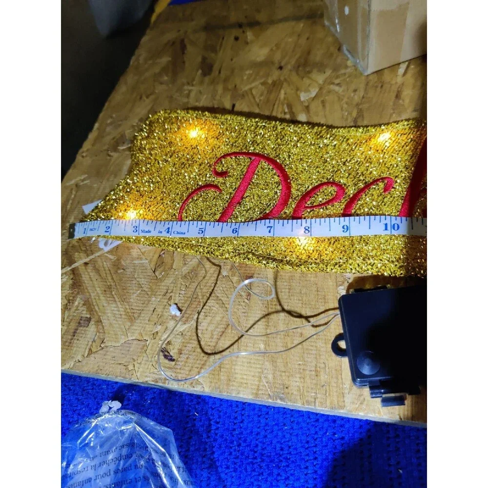 LED Deck the Halls Ribbon
